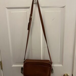 Vintage Coach British Tan 9974 Swingpack Crossbody Purse